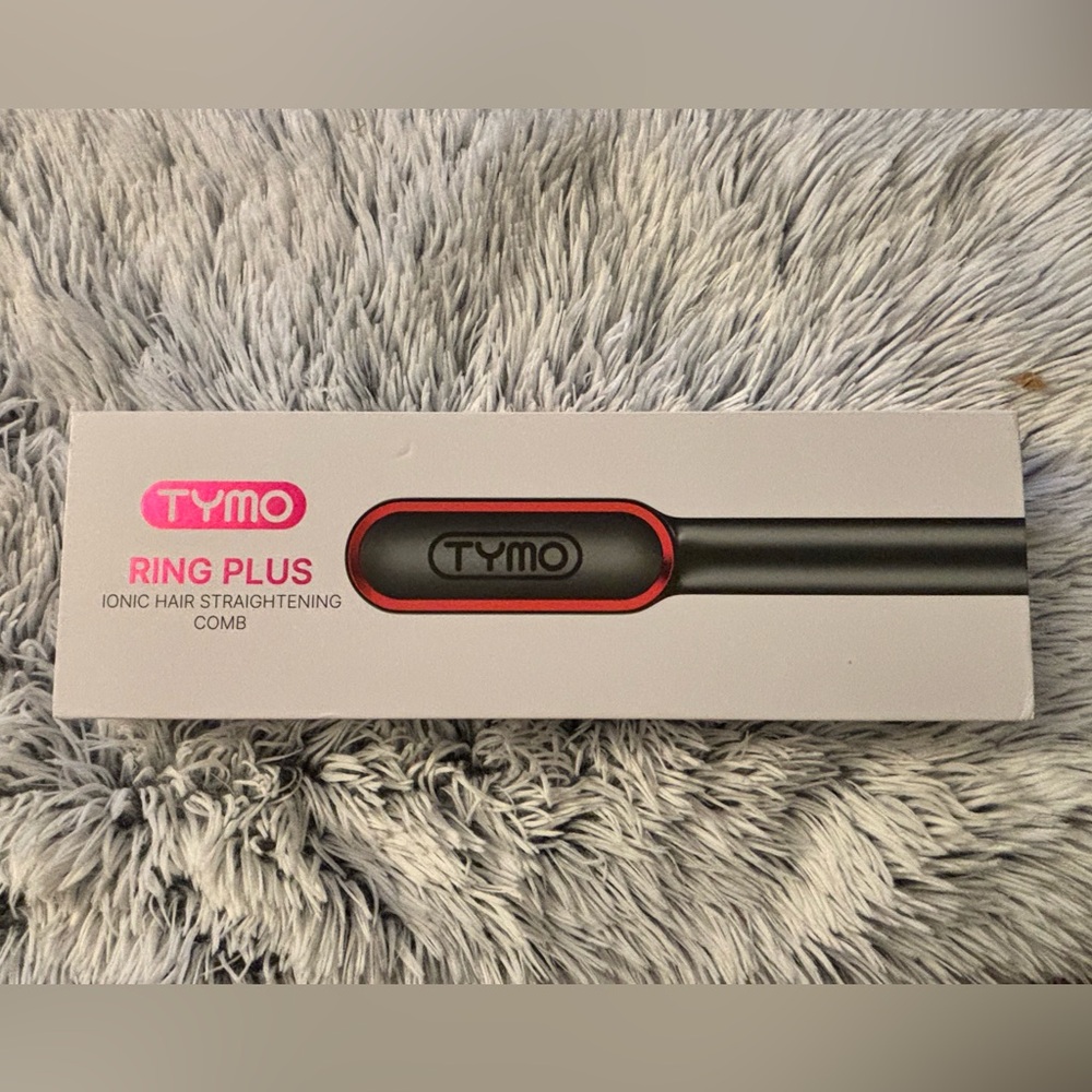 Ring Plus Ionic Hair Straightening Comb - Black and Red